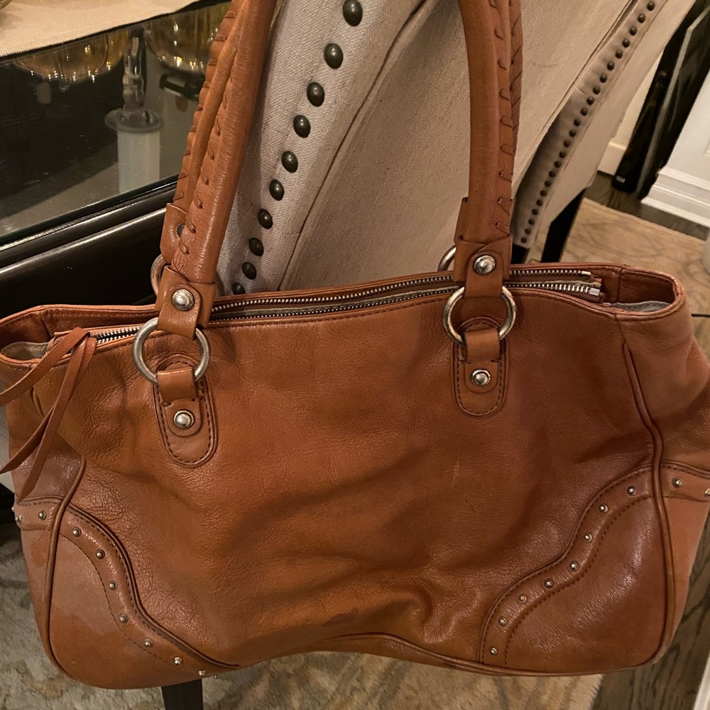 Michael Kors tote pocketbook- saddle color
